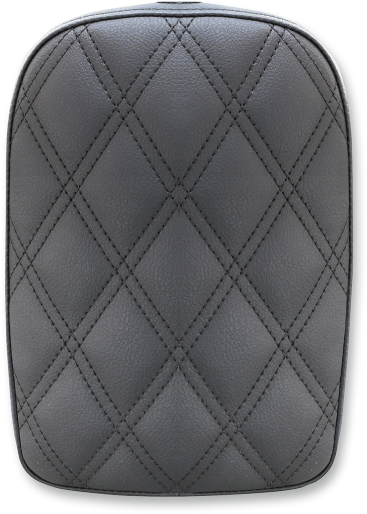 SADDLEMEN Lattice Stitched Pad - Black -  7" Detachable Pillion Pad - Team Dream Rides