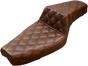 SADDLEMEN Step Up Seat - Lattice Stitched - Brown - XL Step Up Seat — Lattice Stitched - Team Dream Rides