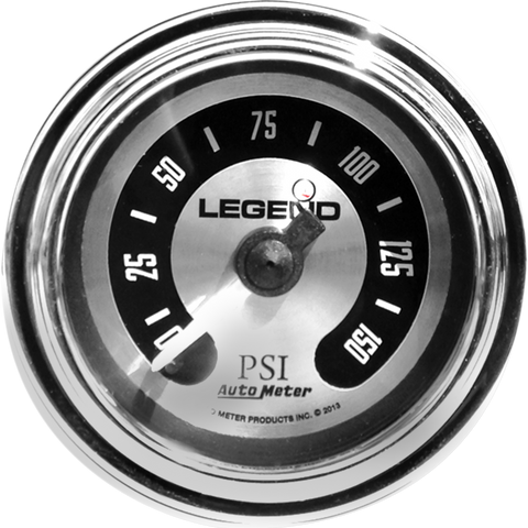 LEGEND SUSPENSION Fairing Mounted LED Backlit PSI Gauges - Spun Aluminum 2212-0492 - Team Dream Rides