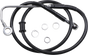 DRAG SPECIALTIES Brake Line - +2" - Black - '15-'17 Softail Extended Length Stainless Steel Brake Line - Team Dream Rides
