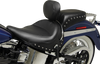 MUSTANG Wide Studded Solo Seat - Driver's Backrest Wide-Style Solo Seat with Removable Backrest - Team Dream Rides