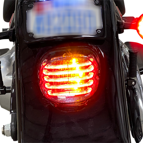 CUSTOM DYNAMICS Taillight/Turn Signal - Red Lens ProBEAM® Integrated Low Profile LED Taillights with Auxiliary Turn Signals - Team Dream Rides