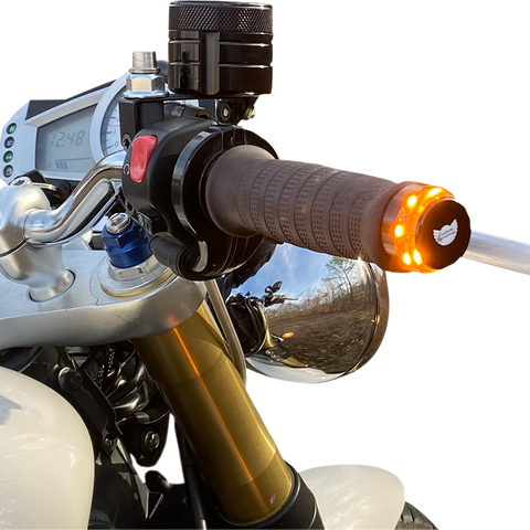 CUSTOM DYNAMICS Handlebar End Dual LED Lights - Universal LED Handlebar End Signal/Running Lights - Team Dream Rides