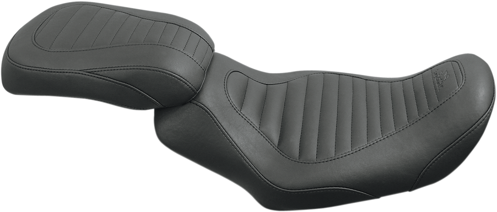 MUSTANG Tripper Solo Seat - Tuck and Roll - Dyna Tripper™ Synthetic Leather Solo Seat - Team Dream Rides