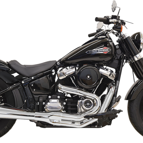 BASSANI XHAUST 2:1 Exhaust - Chrome Road Rage 2:1 Softail Exhaust - Team Dream Rides