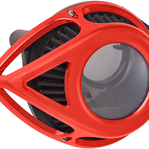 ARLEN NESS Air Cleaner - Clear Tear - Twin Cam - Red Clear Tear Air Cleaner - Team Dream Rides