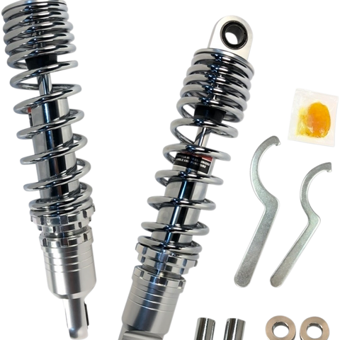 DRAG SHOCKS Premium Ride-Height Adjustable Shocks - Chrome - Standard - 12.5