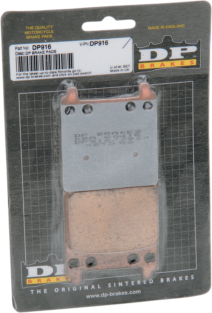 DP BRAKES Standard Brake Pads - Honda Standard DP Sintered Brake Pads - Team Dream Rides