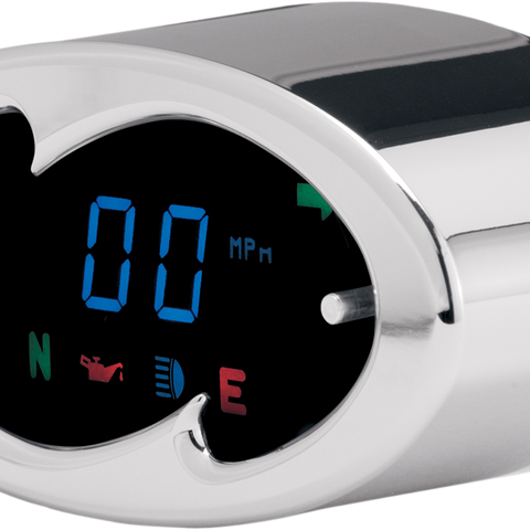 DAKOTA DIGITAL 5000 Series Wave Speedometer - Chrome - 2