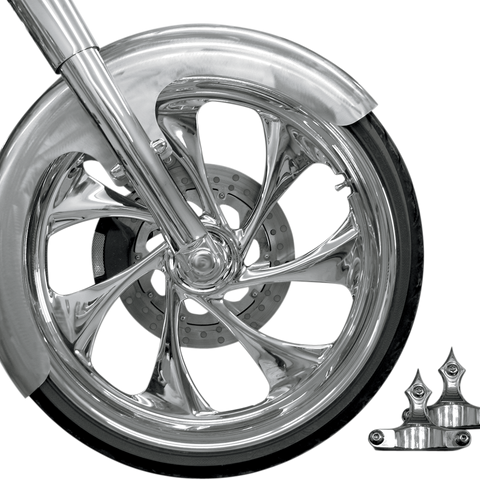 RC COMPONENTS Builder Front Fender Kit with Chrome Adapters - For 23