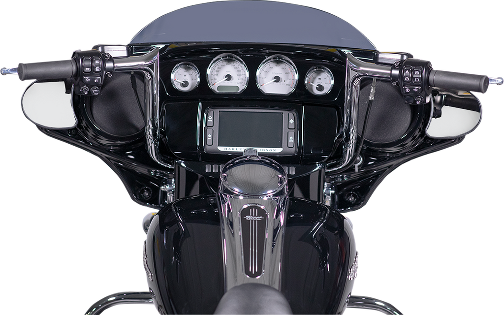 FAT BAGGERS INC. Chrome 10" Pointed Top Handlebar Kit 1-1/4" EZ Install Pointed Top Handlebar Kit - Team Dream Rides