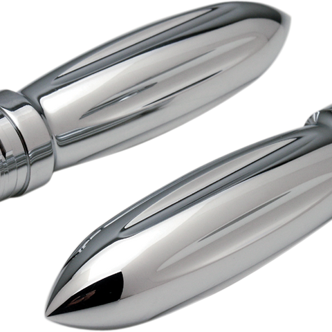 PRO-ONE PERF.MFG. Contour Ball-Milled Grips Chrome Billet Grips - Team Dream Rides