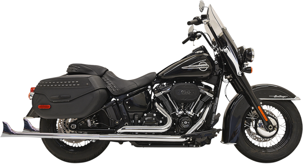 BASSANI XHAUST Fishtail Exhaust without Baffle - 33" Fishtail True Dual Exhaust System - Team Dream Rides