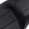 LE PERA Outcast 2Up Seat - Carbon Fiber Double Diamond - FLH Outcast 2-Up Seat with Backrest - Team Dream Rides