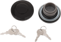 DRAG SPECIALTIES Locking Gas Cap - Black - Non-Vented Screw-In Locking Gas Cap — Non-Vented - Team Dream Rides