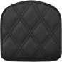 SADDLEMEN Lattice Stitched Sissy Bar Pad - Black Sissy Bar Pad - Team Dream Rides