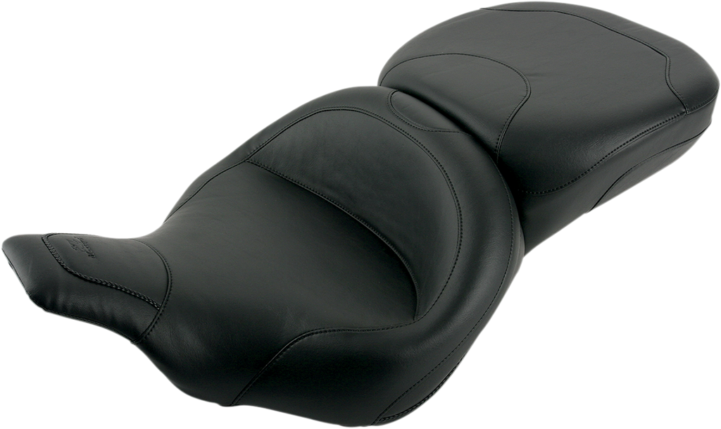 MUSTANG Vintage Wide Touring Seat - FLH/FLT '97-'07 One-Piece 2-Up Ultra Touring Seat - Team Dream Rides