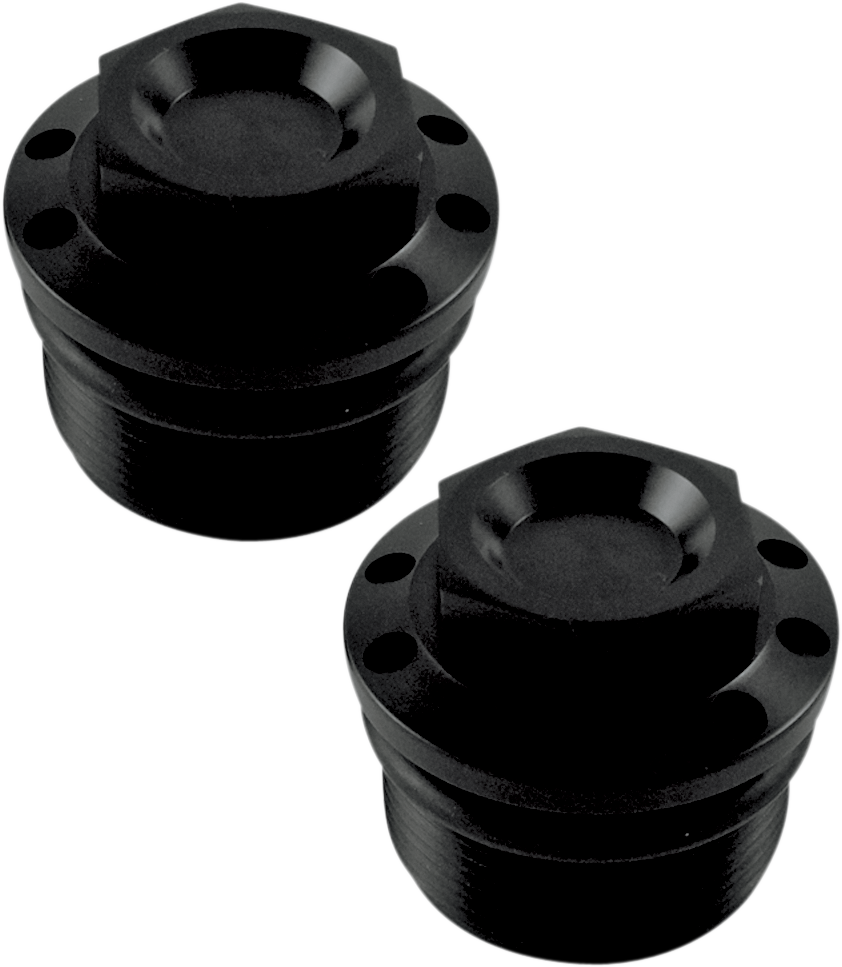 JOKER MACHINE Fork Tube Caps - Black - 39 mm Fork Tube Caps - Team Dream Rides