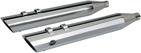 S&S CYCLE Slash Cut Mufflers - Chrome Slash Cut Slip-On Mufflers - Team Dream Rides