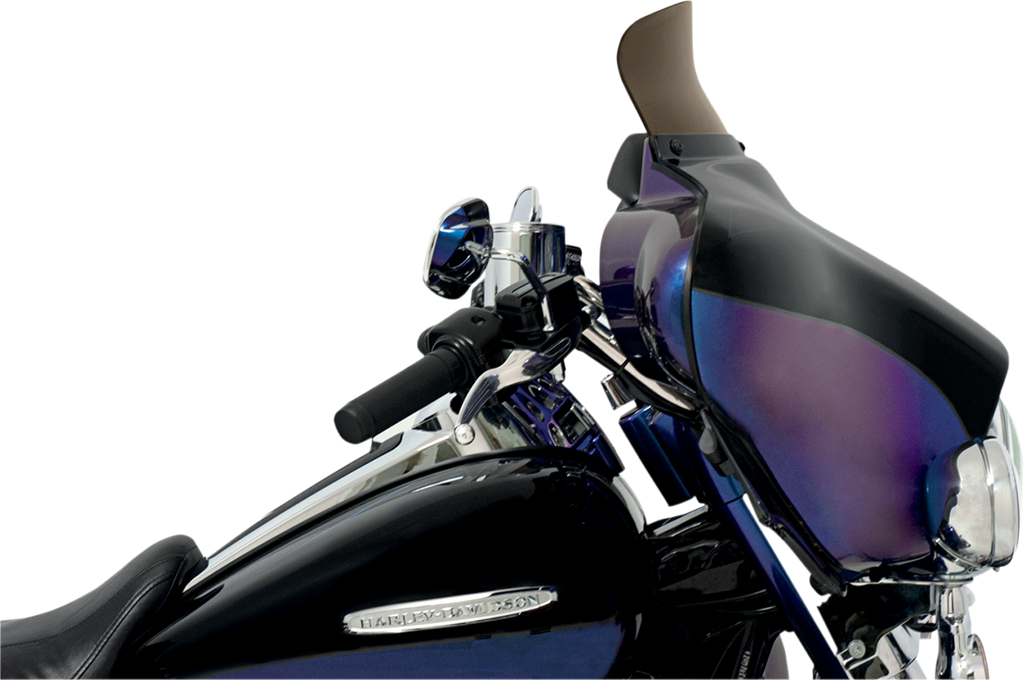 MEMPHIS SHADES HD Spoiler Windshield - 5" - Smoke - FLH Spoiler Replacement Windshield for OE Fairings - Team Dream Rides