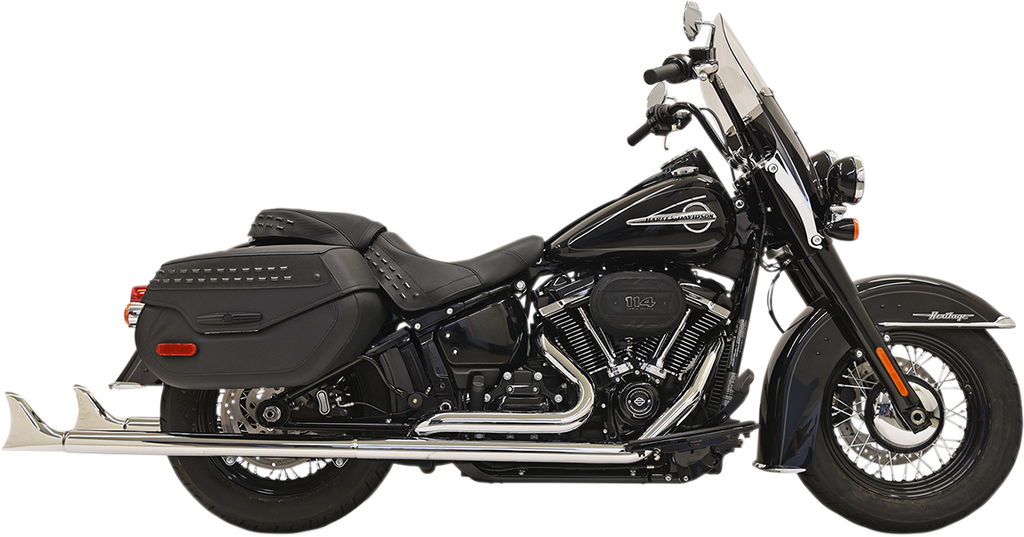 BASSANI XHAUST Fishtail Exhaust without Baffle - 36" Fishtail True Dual Exhaust System - Team Dream Rides