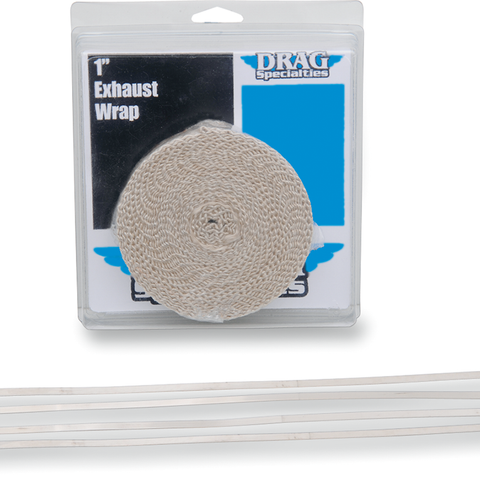 DRAG SPECIALTIES Exhaust Wrap with Tie - Tan - 1