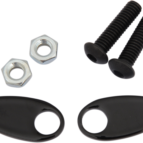 CYCLE VISIONS Rear Turn Signal Cover Plate - Black Rear Turn Signal Cover Plates - Team Dream Rides