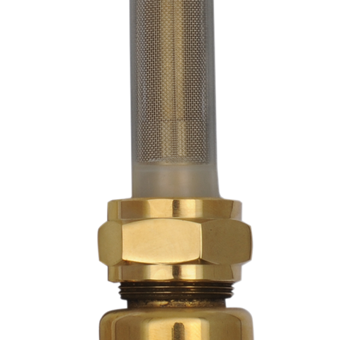 DRAG SPECIALTIES Petcock - Bronze - Round - Forward Fuel Petcock - Team Dream Rides