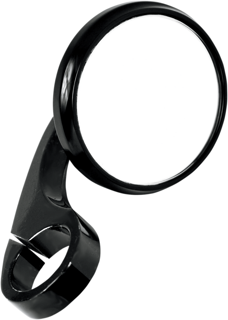 TODD'S CYCLE Shooter Mirror - 1" - Black Clamp-On Shooter Mirror - Team Dream Rides