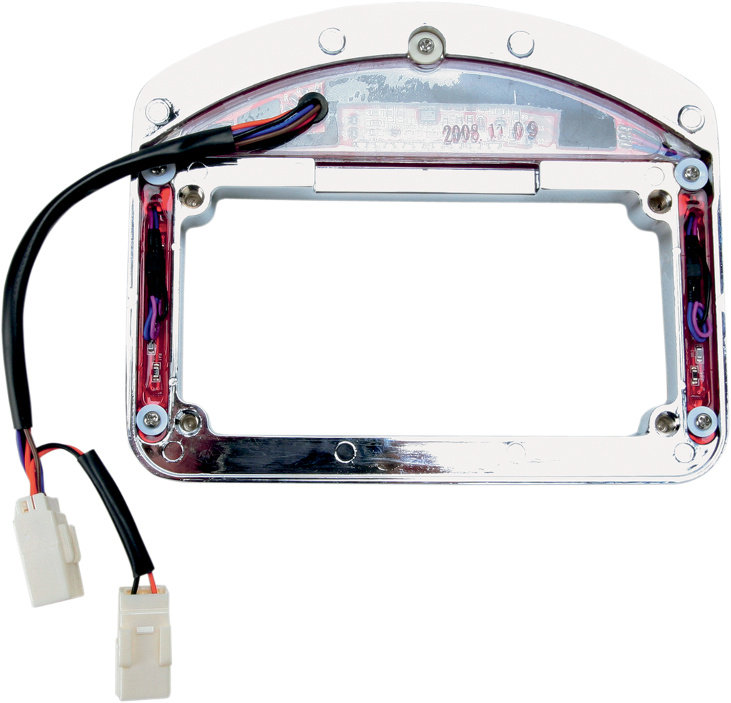 CYCLE VISIONS Tailight Eliminator - Faceplate & Light Assembly ONLY - Chrome Eliminator™ Taillight - Team Dream Rides