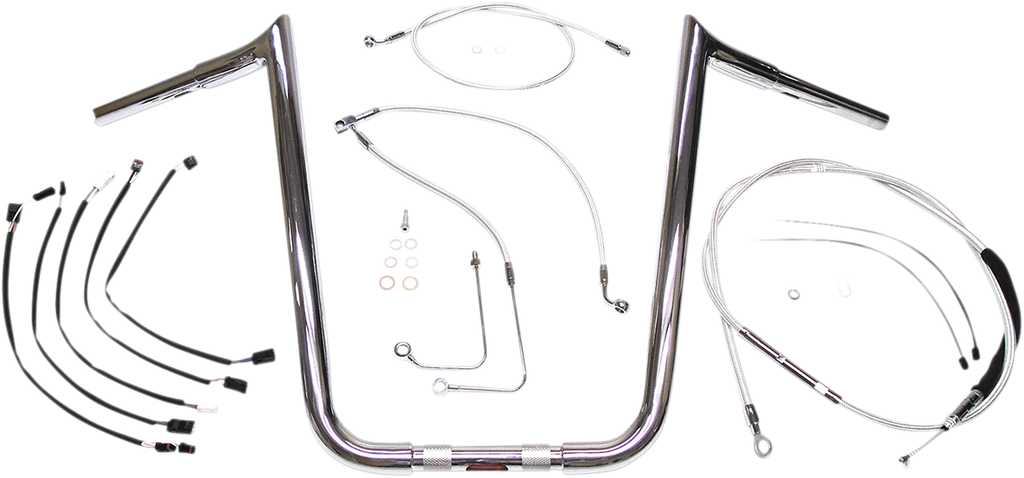 MAGNUM 14" Sterling Chromite II® Viking Handlebar Kit 1-1/4" Viking Handlebar Installation Kit - Team Dream Rides