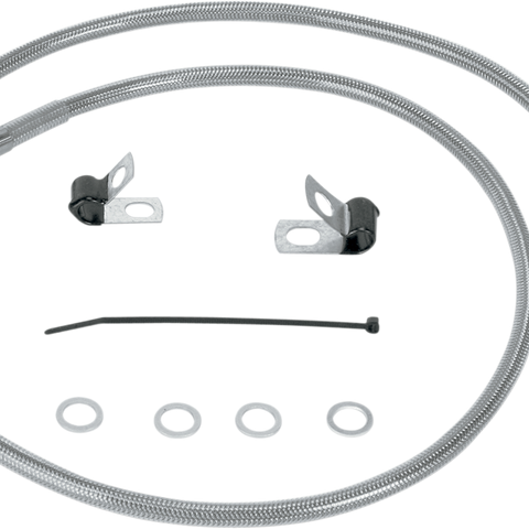 DRAG SPECIALTIES Brake Line - Front - XLC/XLN Stainless Steel Brake Line Kit - Team Dream Rides