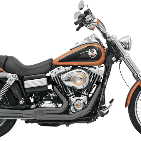 BASSANI XHAUST Road Rage Exhaust - Black - Long - '06-'17 FXD Road Rage 2:1 Exhaust System - Team Dream Rides