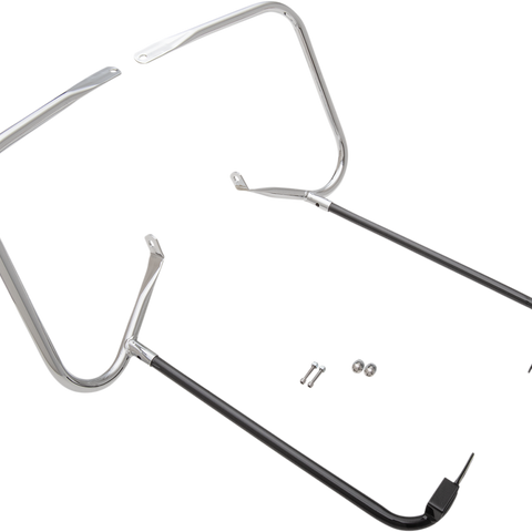 DRAG SPECIALTIES Saddlebag Support Kit - 97-08 FLT - Chrome Saddlebags Guards/Support Kit - Team Dream Rides