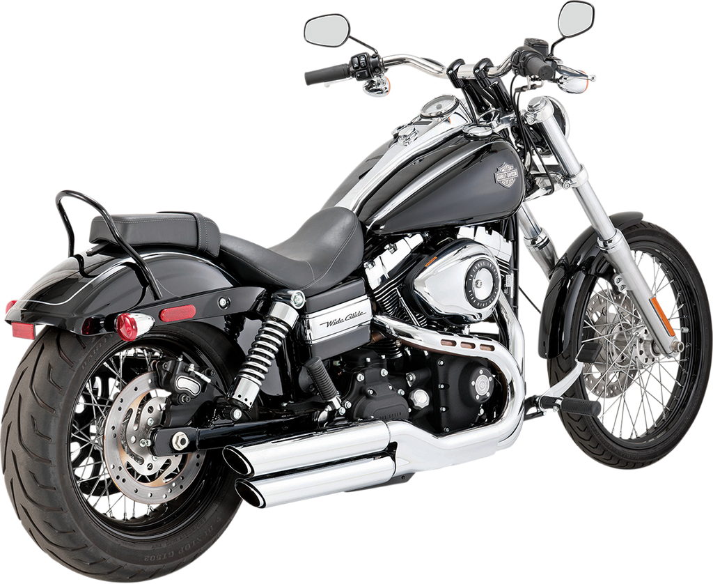 VANCE & HINES Twin Slash Mufflers - Chrome 3" Round Twin Slash Slip-On Mufflers - Team Dream Rides