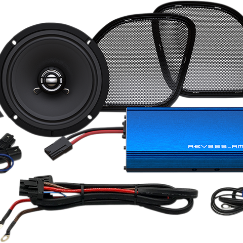 HOGTUNES Front Speaker Kit - 225-Watt Amp 225-Watt Amp/ 6-1/2