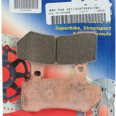 EBC HH Brake Pads - FA409HH Sintered Metal Harley/Buell  Brake Pad - Team Dream Rides