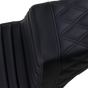 SADDLEMEN Step Up Seat - Tuck and Roll/Lattice Stitched - Black Step Up Seat — Rear Lattice Stitch/Tuck and Roll - Team Dream Rides