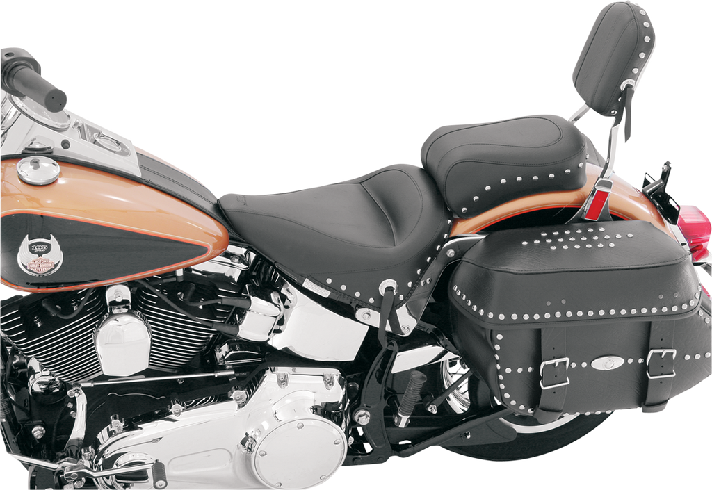 MUSTANG Rear Seat - Studded - FLST '08-'17 Studded Pillion Pad - Team Dream Rides