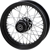 DRAG SPECIALTIES Wheel - Front - 16x3 - Black - 00-06 FLST Replacement Laced Wheel - Team Dream Rides