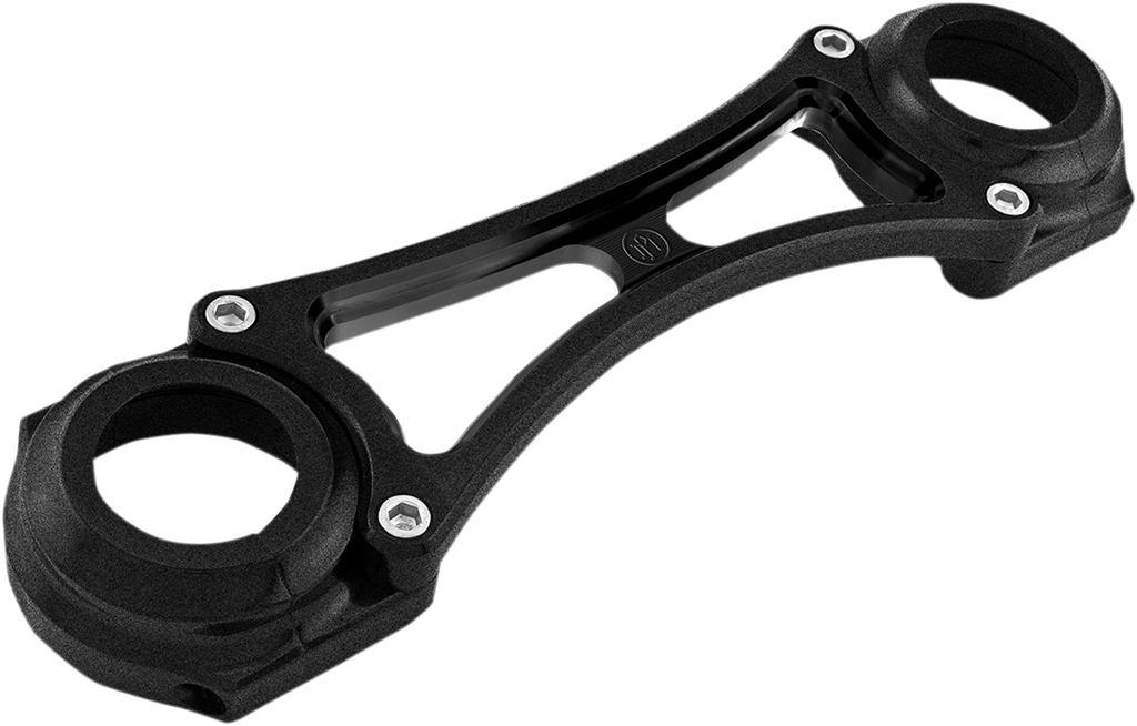 PERFORMANCE MACHINE (PM) Fork Brace - Black - 41 mm - '84-'17 FXST Billet Aluminum Fork Brace — Black Ops™ - Team Dream Rides