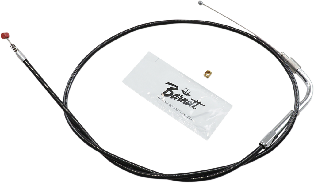 BARNETT Black Idle Cable for '96 - '05 FXST/FXD Black Vinyl Throttle/Idle Cable - Team Dream Rides