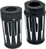 ARLEN NESS Deep Cut Fork Boot Covers - Black Anodized - FLHTD Aluminum Fork Boot Covers — Deep Cut - Team Dream Rides