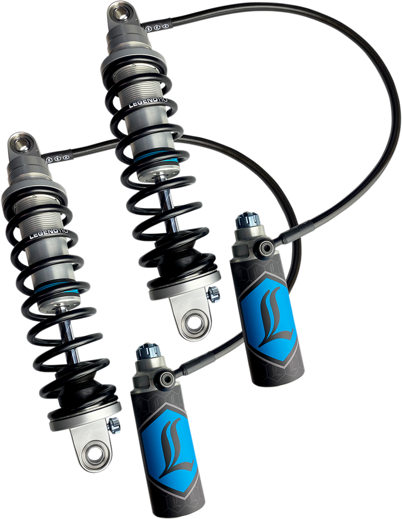 LEGEND SUSPENSION REVO ARC Remote Reservoir Shocks - Heavy Duty - Clear - 14" - '09-'13 FL REVO ARC Remote Reservoir FL Coil Suspension - Team Dream Rides