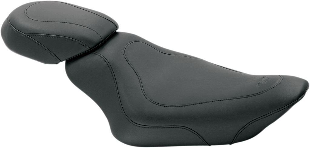MUSTANG Tripper Solo Seat - XL with 4.5 Gallon Tanks Tripper™ Synthetic Leather Solo Seat - Team Dream Rides