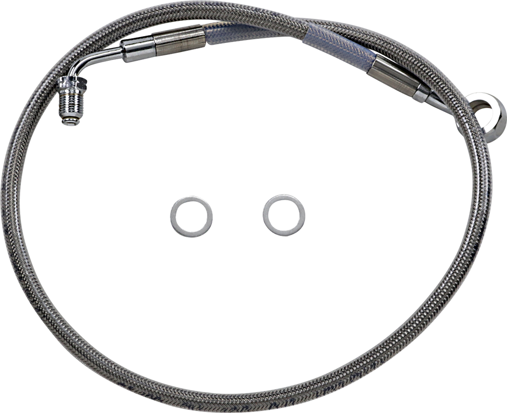 DRAG SPECIALTIES Brake Line - +6" - Stainless Steel - '18-'20 Softail Extended Length Stainless Steel Brake Line - Team Dream Rides