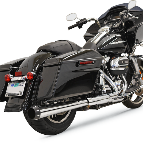 BASSANI XHAUST 2:1 Muffler - Chrome - Megaphone Crossover Eliminator Slip-On Muffler - Team Dream Rides