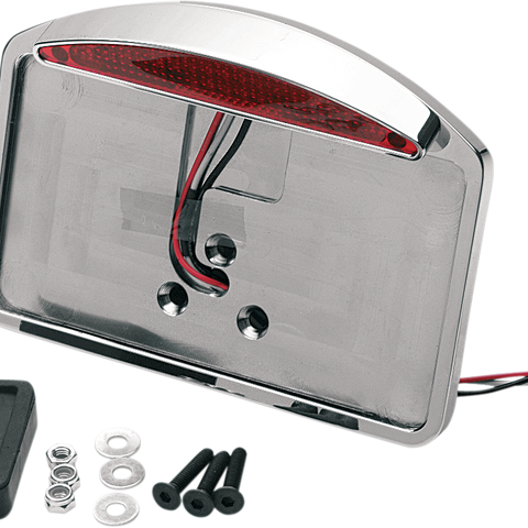 DRAG SPECIALTIES License Plate Mount - Half-Moon LED Half-Moon Taillight/License Plate Mount - Team Dream Rides