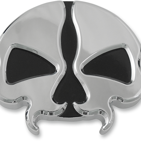 DRAG SPECIALTIES Split Skull Gas Cap - Chrome - Vented Split Skull Gas Cap — Vented - Team Dream Rides