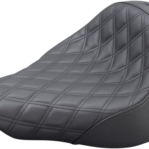 SADDLEMEN Renegade Solo Seat - Lattice Stitched - Black Renegade LS Solo Seat - Team Dream Rides